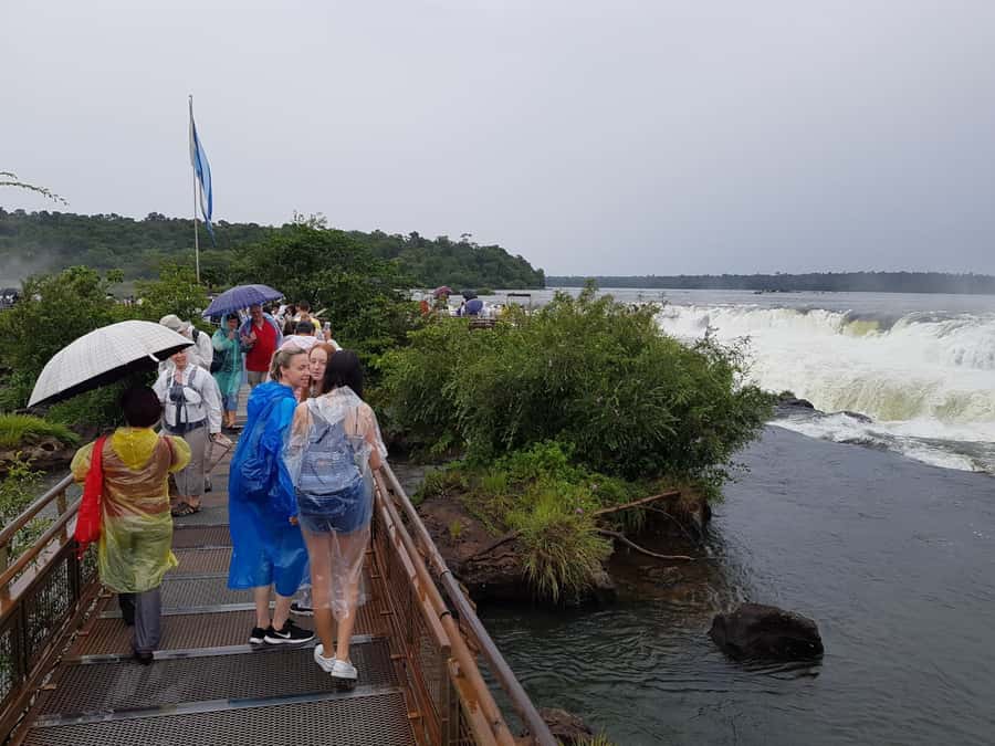 From Foz do Iguaçu: Iguazú Falls Boat Ride Argentina - The Upper Circuit adds width and variety
