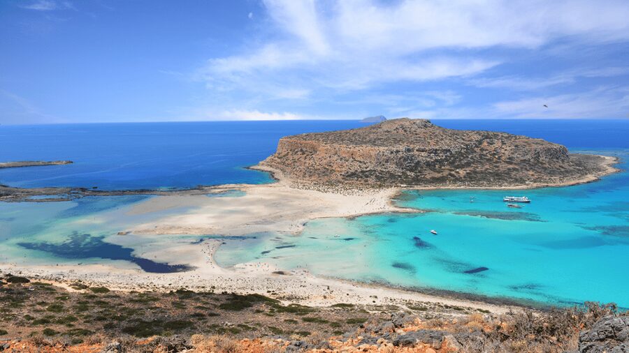 From Heraklion: Cruise to Balos Lagoon and Chania Old Town - Gramvousa adds a fortress above the sea