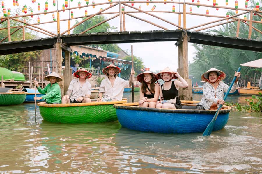 From Hoi An: Market Tour, Basket Boat Ride and Cooking Class - The water coconut forest by round bamboo boat