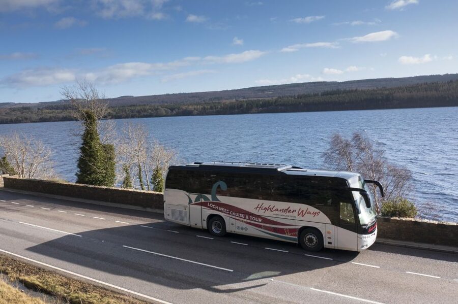 From Inverness: Loch Ness Cruise and Urquhart Castle - The coach ride to Loch Ness