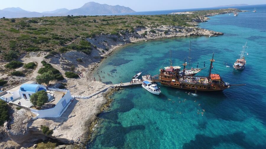 From Kos: 3-Island Pirate Cruise with Lunch and Waterslide - Finding the boat at Kos Harbour