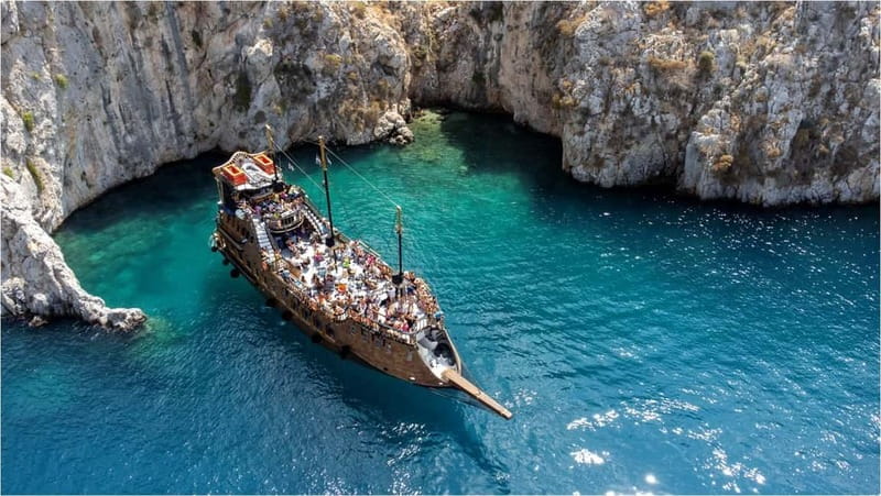 From Kos:A full day cruise in the newest luxury vessel! - Vathy on Kalymnos: the day’s local flavor