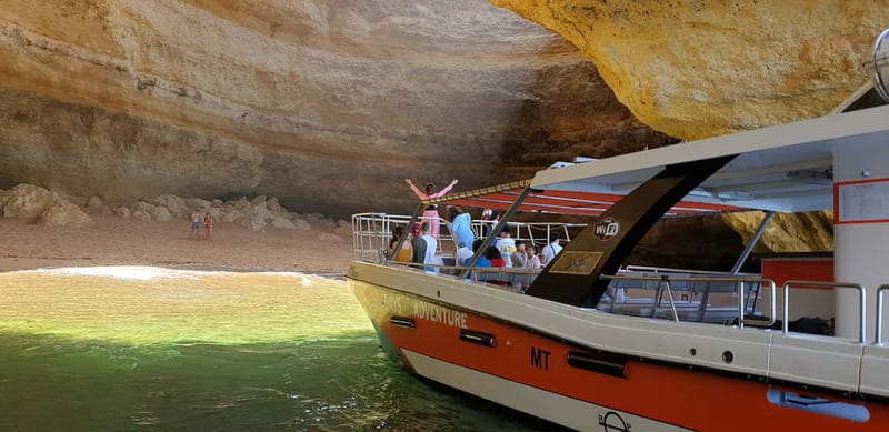 From Lagos: Benagil Caves Catamaran Cruise - The ride past Pintadinho, Paradise, and Carvoeiro