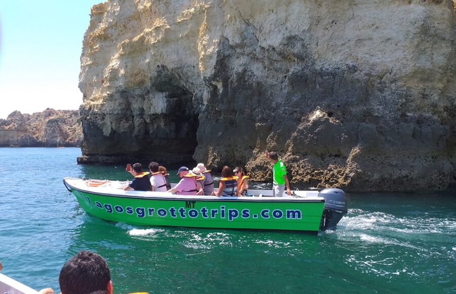 From Lagos: Cruise to the Caves of Ponta da Piedade - The turquoise lagoon and Ponta da Piedade point