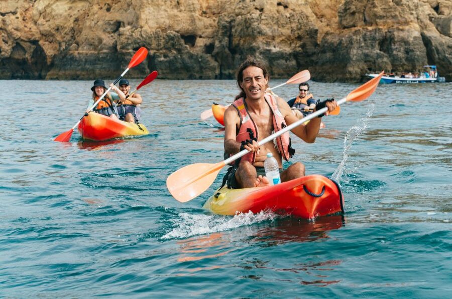 From Lagos: Kayaking and Boat Cave Explorer Tour - A clear-water swim before the ride back