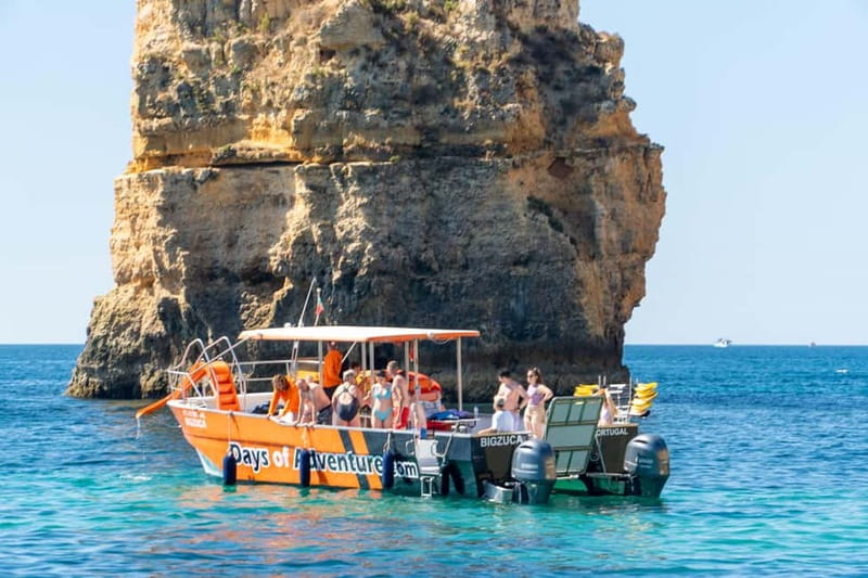 From Lagos: Ponta da Piedade Caves Kayak Tour from Catamaran - Inside the caves and arches