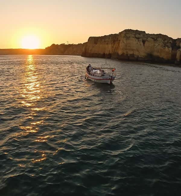 From Lagos: Ponta da Piedade Sunset Cruise with Drink - Wine, music, and the final Atlantic sunset