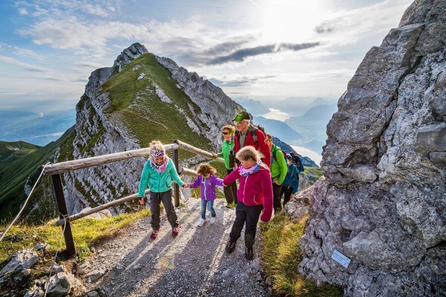 From Lucerne: Mt. Pilatus Gondola, Cable Car, and Boat Trip - The cogwheel railway down to Alpnachstad