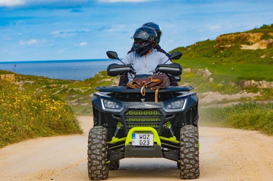 From Malta: Gozo Quad Bike Tour & Comino Boat Tour w/ Lunch - Sanap Cliffs and the coastal road to Xlendi