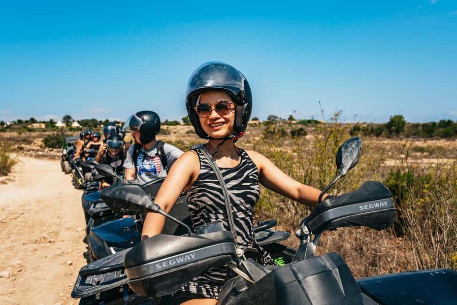 From Malta: Gozo Quad Bike Tour & Comino Boat Tour w/ Lunch - Dwejra Bay and Wied il-Mielah