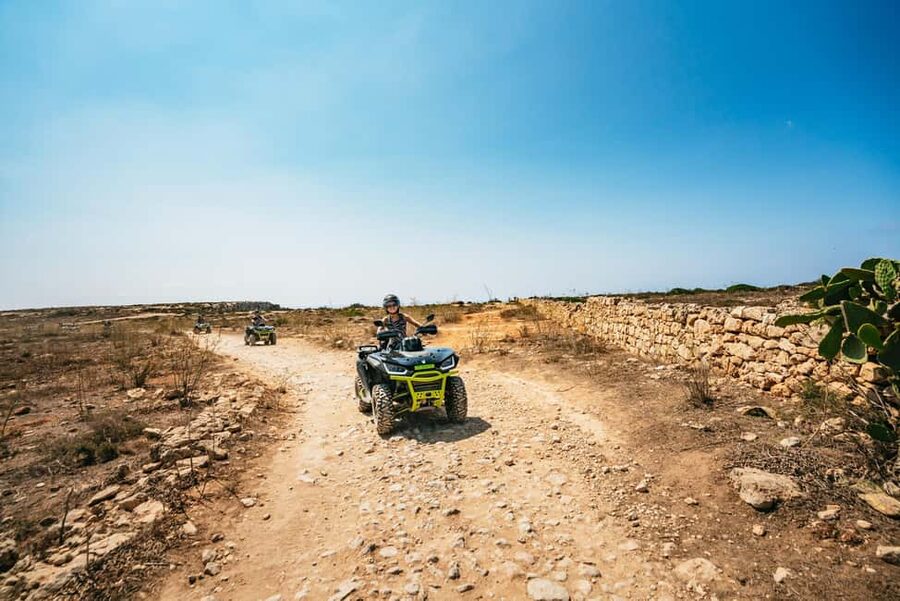 From Malta: Gozo Quad Bike Tour & Comino Boat Tour w/ Lunch - Crystal Lagoon and the water part of the day