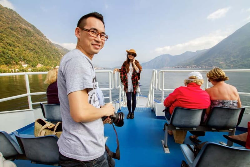 From Milan: Lake Como, Bellagio & Varenna with Private Boat - The private boat ride past villas and mountain views
