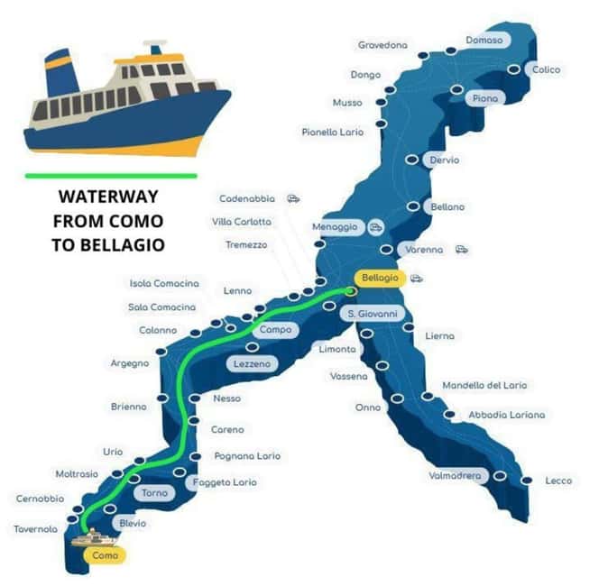 From Milan: Lake Como Cruise with Visits to Como & Bellagio - Leaving Milan by bus