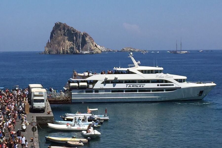 From Milazzo: Panarea and Stromboli Boat Trip by Night - Stromboli: village, black sand, and volcanic views
