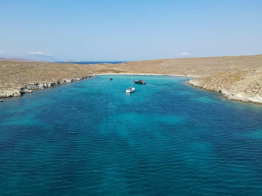 From Mykonos: Cruise to Delos and Rhenia with Lunch - From Mykonos Old Port to open Aegean water