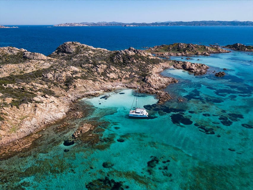 From Palau: La Maddalena Archipelago Catamaran Tour w/ Lunch - Leaving Palau for La Maddalena National Park