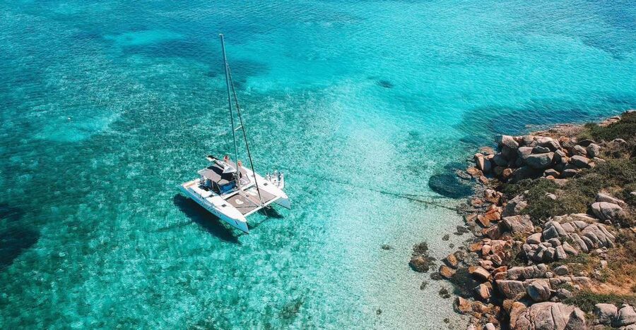 From Palau: La Maddalena Full-Day Archipelago Catamaran Tour - Food on board: simple, generous, and useful