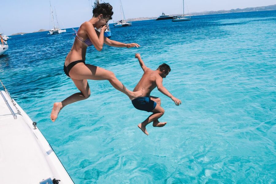From Palau: La Maddalena Full-Day Archipelago Catamaran Tour - Choosing the second and third swimming areas