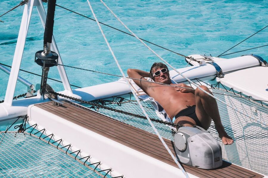 From Palau: La Maddalena Full-Day Archipelago Catamaran Tour - What the crew adds to the experience