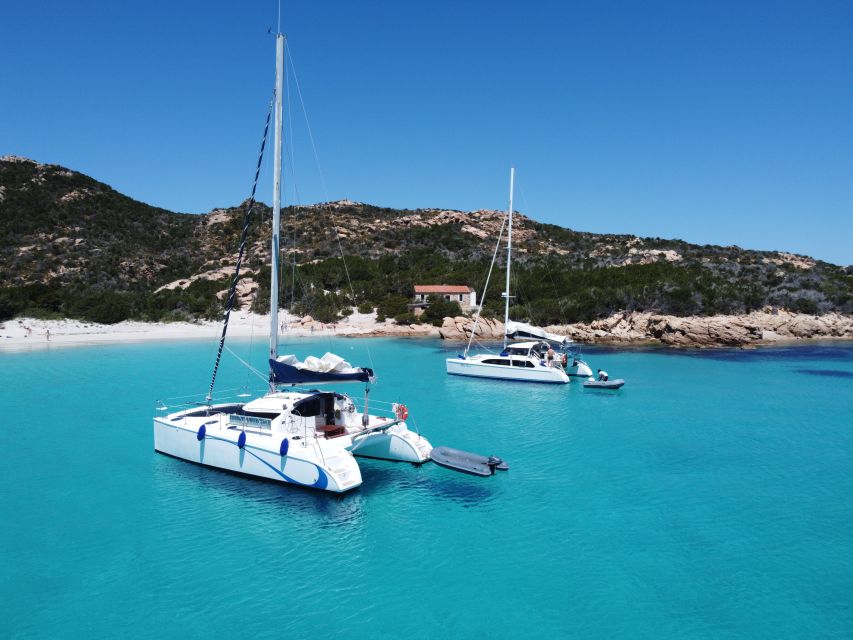 From Palau: Maddalena Archipelago Catamaran Tour with Lunch - Lunch with pasta and Vermentino