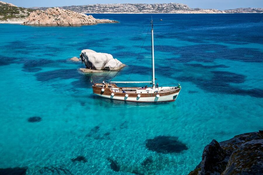 From Palau or La Maddalena: Archipelago Sailing Ship Tour - Cala Corsara on Spargi