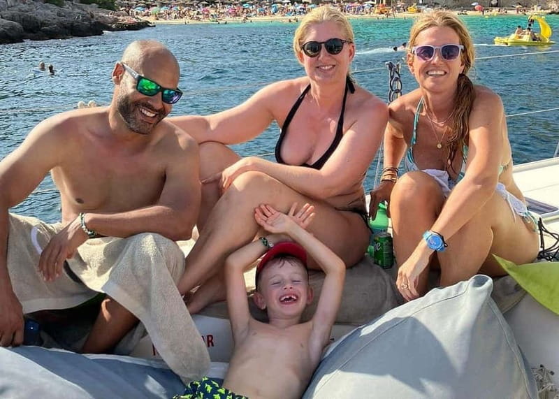 From Palma: Luxury Catamaran Group Tour with Tapas & Drinks - Anchoring in a calm Bay of Palma cove
