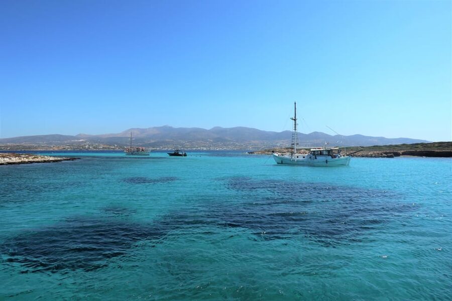 From Paros: Antiparos and Despotiko Full-Day Swim Cruise - Despotiko from the sea