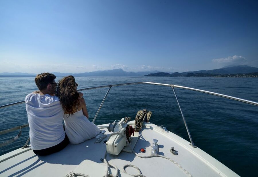 From Peschiera: Garda East Coast Cruise to Sirmione - The swim stop after Sirmione