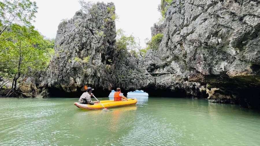 From Phuket: Phang Nga Bay and Canoeing Tour by Big Boat - Lunch on the boat and what you actually get