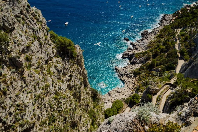 From Pompeii/Castellammare/Vico Equense: Capri Day Cruise - The morning boat ride across the Gulf of Naples