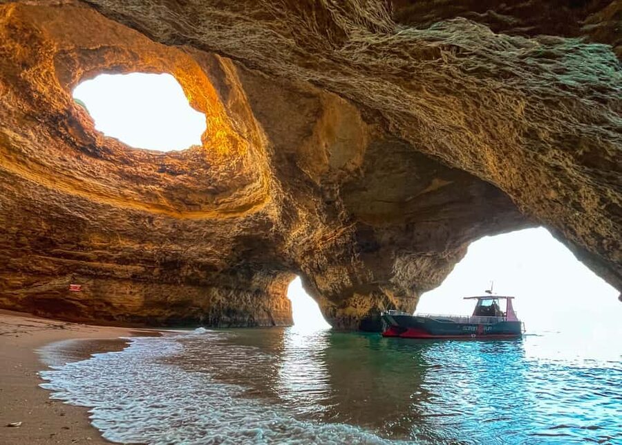 From Portimão: 2-Hour Catamaran Tour to Benagil Caves - Marinha Beach and the short swim stop