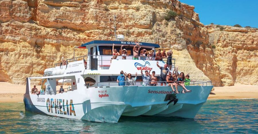 From Portimão: Catamaran Cruise to Benagil Caves with BBQ - Seeing Benagil from the Water