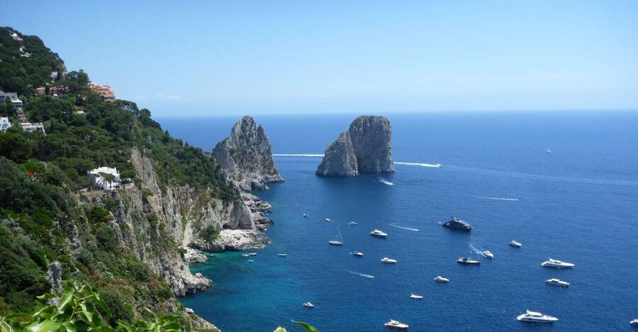 From Positano, Praiano, or Amalfi: Capri Full-Day Boat Tour - The Amalfi Coast views and Li Galli