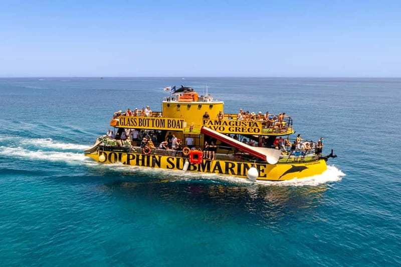 From Protaras: Cruise to Blue Lagoon, Turtle Cove & Sea Cave - Cape Greco’s caves, arches and Lover’s Bridge
