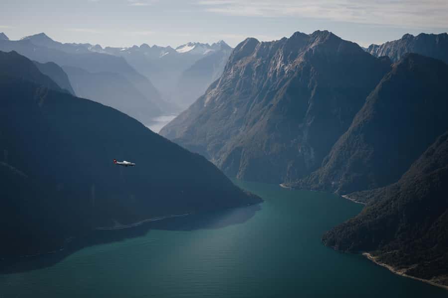 From Queenstown: Milford Sound Full-Day Trip by Plane & Boat - The flight west over Central Otago and Fiordland