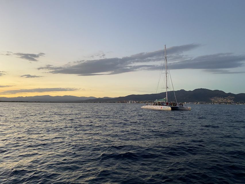 From Roses: Sunset Catamaran Cruise - Setting out from the center of Roses
