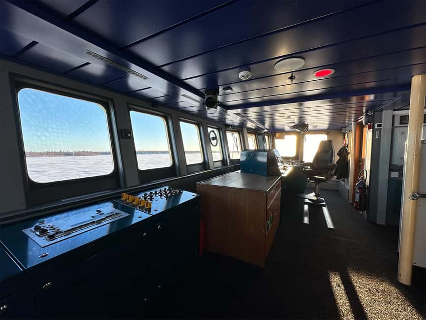 From Rovaniemi: Icebreaker Arktis Cruise with Ice Floating - Putting on the survival suit