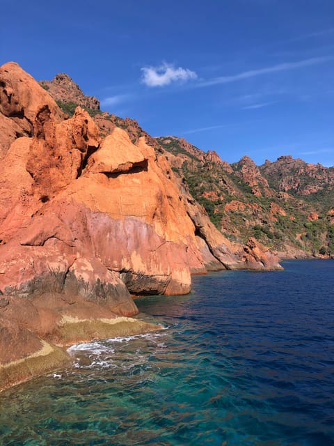 From Sagone/Cargèse: Scandola and Calanques de Piana Cruise - Capo Rosso swimming and snorkeling stop