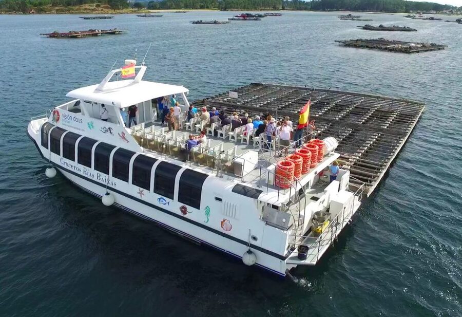 From Santiago: Tour to Rias Baixas with Boat Trip and Winery - O Grove gives you time for lunch