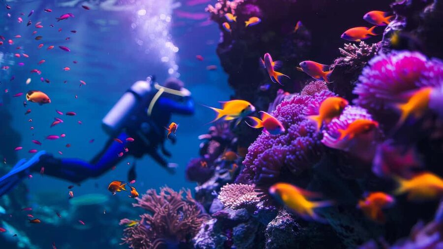 From Sharm: Ras Muhammed & White Island By Boat & intro Dive - The introductory scuba session for beginners