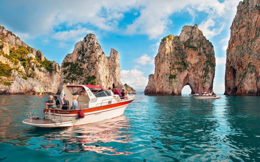 From Sorrento: Capri Island Boat Day Trip With Transfer - From Sorrento hotel pickup to the marina