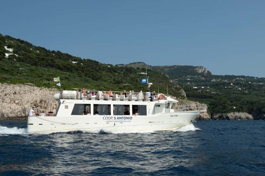 From Sorrento/Nerano: Capri Island Cruise with Guide Onboard - Capri town, the Piazzetta, and Augustus Gardens
