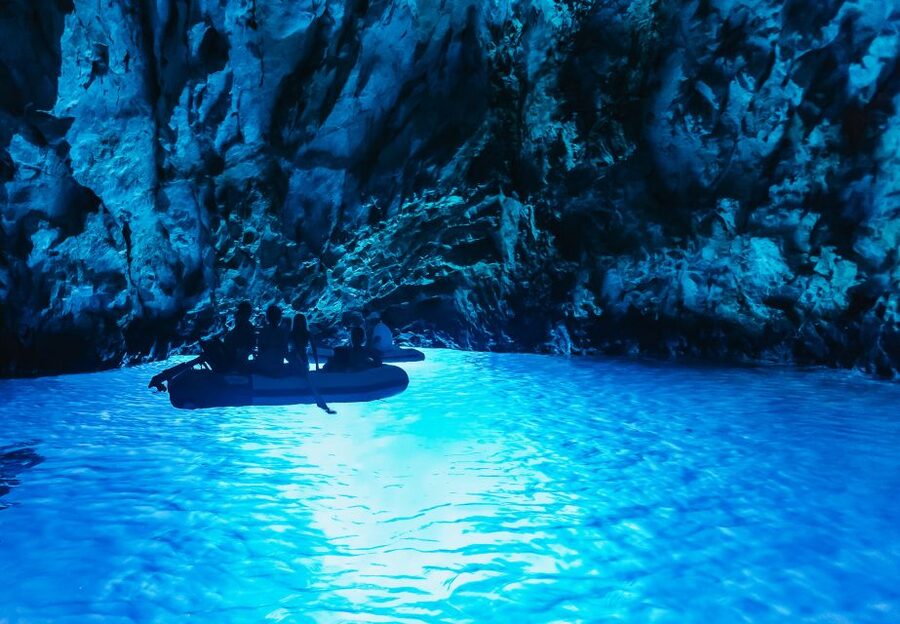 From Split: Blue Cave & 5 Islands with Vis & Hvar Boat Tour - The Blue Cave on Biševo