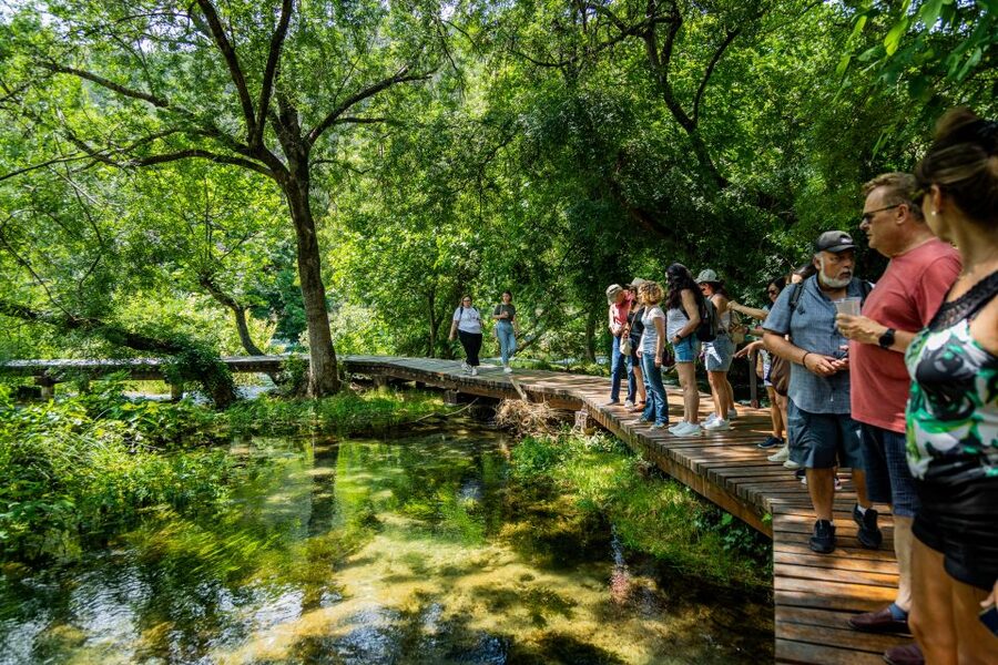 From Split: Krka Waterfalls Cruise & Trogir Walking Tour - Krka National Park and the walk to Skradinski Buk