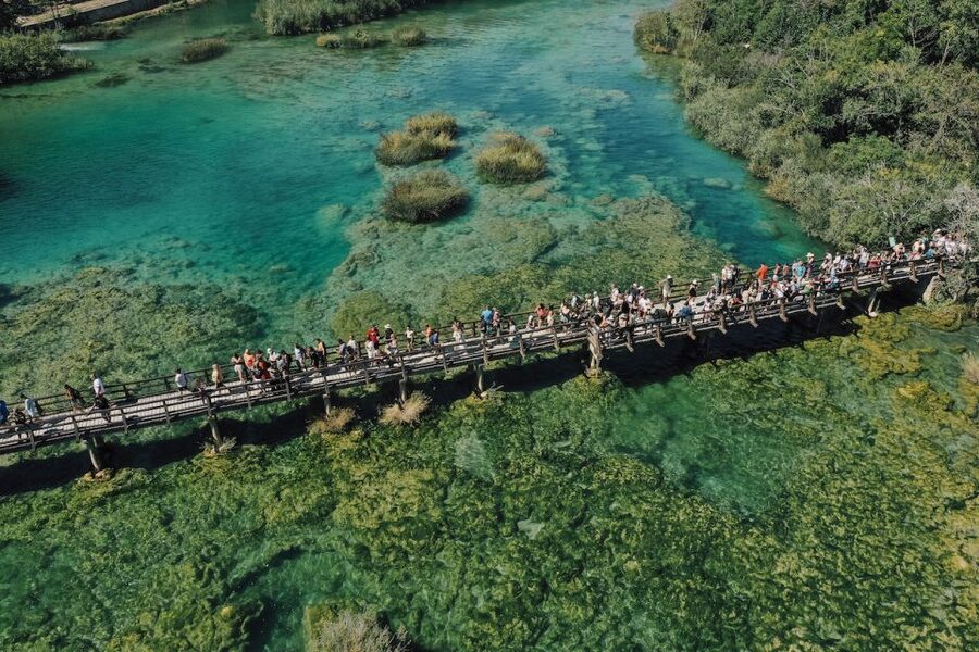 From Split: Krka Waterfalls Tour with Boat Cruise & Swimming - Skradin gives the tour a relaxed finish