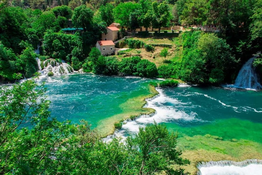 From Split: Krka Waterfalls Tour with Boat Ride & Swimming - Ninety minutes in Skradin