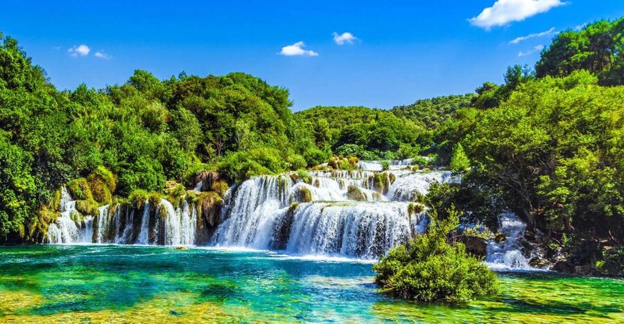 From Split & Trogir: Krka Waterfalls Day Tour with Boat Ride - Transport, timing, and what to pack