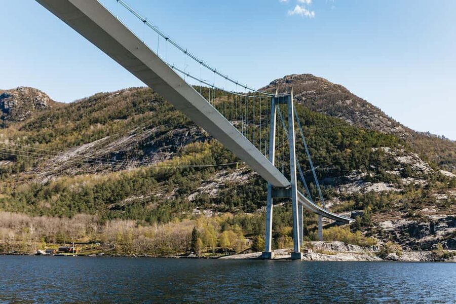 From Stavanger: Lysefjorden & Pulpit Rock RIB Boat Tour - Hengjanefossen brings you close to falling water