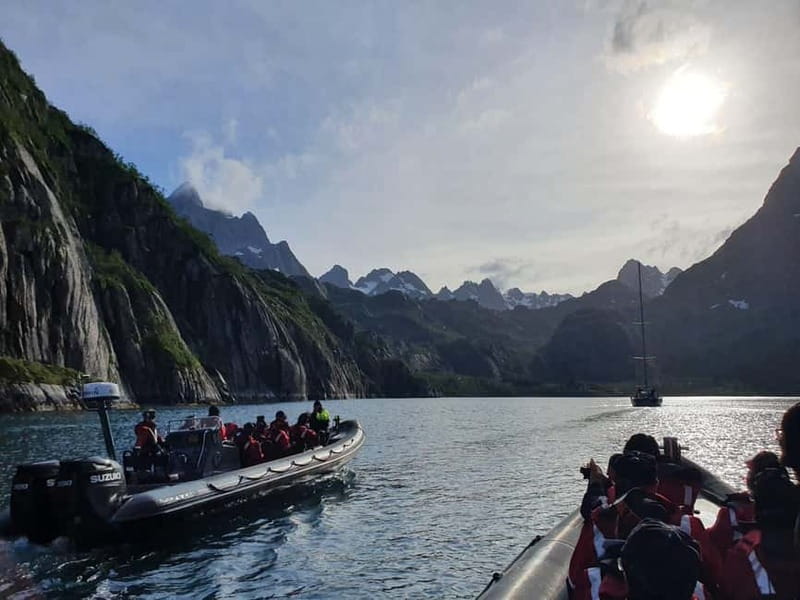 From Svolvær: RIB Boat Lofoten Trollfjord Sea Eagle Safari - Raftsundet and the first sea eagle sightings