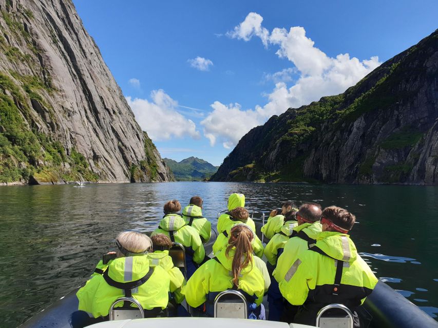 From Svolvaer: Trollfjorden Wildlife RIB Cruise - Skrova adds a human side to the outing